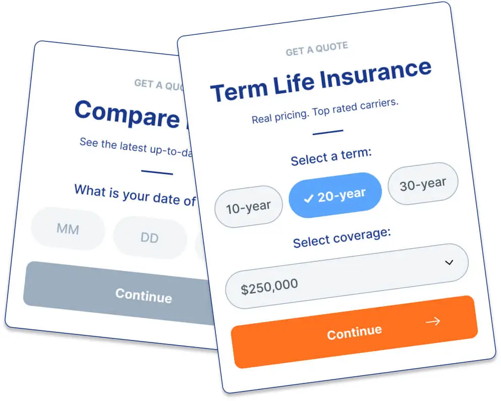 Drop-in life insurance quote widgets ready to embed on any site.